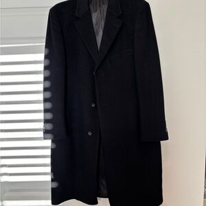 Lauren Ralph Lauren Classic Black Men's Overcoat